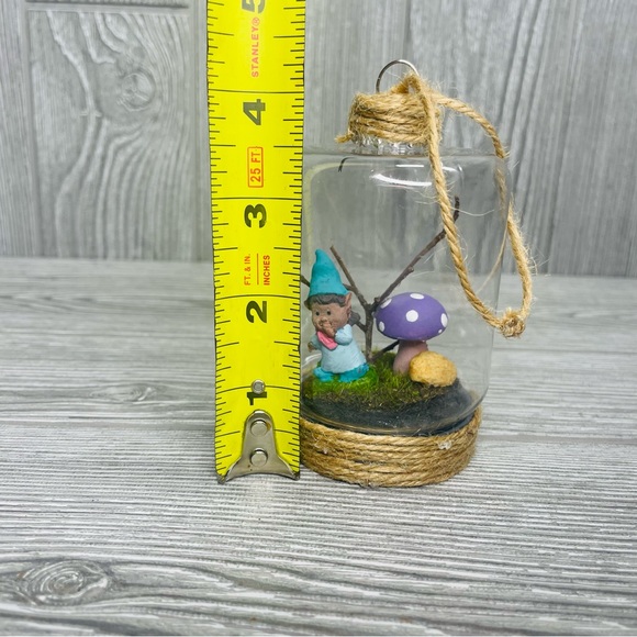 Adopt a fairy gnome Handmade terrariums fairy’s hanging decoration art whimsical - Picture 3 of 3